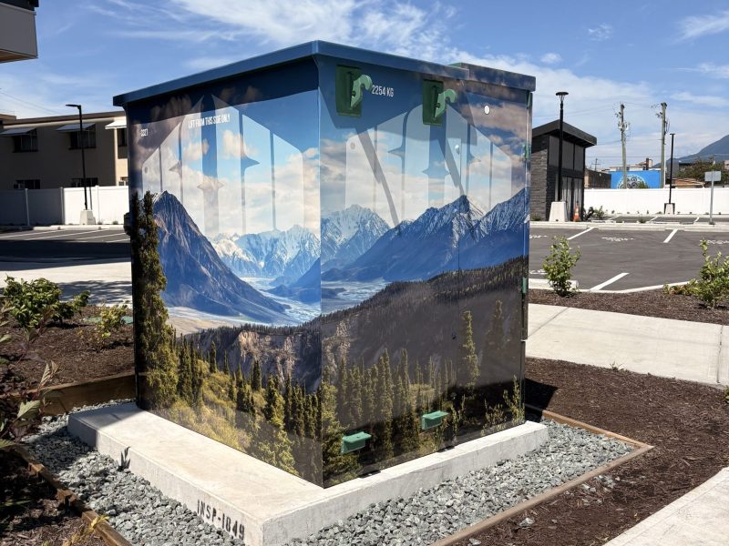 bc hydro electrical transformer box printed decorative wrap